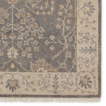 Featuring Liberty Reagan Hand-Knotted Rug by Jaipur Living at Amethyst Home. Inspired by traditional Oushak textiles, this elegant hand-knotted wool rug offers a timeless aesthetic to modern homes. A fresh and muted gray color palette lightens spaces, while the intricate floral pattern and border detail embraces a classic look.Hand Knotted100% WoolLIB02 Lib. Amethyst Home provides interior design, new home construction design consulting, vintage area rugs, and lighting in the San Diego metro area.