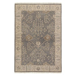 Featuring Liberty Reagan Hand-Knotted Rug by Jaipur Living at Amethyst Home. Inspired by traditional Oushak textiles, this elegant hand-knotted wool rug offers a timeless aesthetic to modern homes. A fresh and muted gray color palette lightens spaces, while the intricate floral pattern and border detail embraces a classic look.Hand Knotted100% WoolLIB02 Li. Amethyst Home provides interior design, new home construction design consulting, vintage area rugs, and lighting in the Scottsdale metro area.