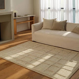 Featuring Lustrous Rug by Jaipur Living at Amethyst Home. The Lustrous design features flowing waves of 100% premium undyed wool in soft cream tones. Its high-low texture creates movement, adding an earthy, elemental ease to any modern space. Crafted with care to mimic a soumak weave, this rug offers timeless elegance and a soft, tactile feel.Hand Tufted100% . Amethyst Home provides interior design, new home construction design consulting, vintage area rugs, and lighting in the Seattle metro area.