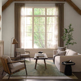 Featuring Maeli Hand-Knotted Rug by Jaipur Living at Amethyst Home. The latest offering in our best selling Rhapsody Maeli features heirloom-quality designs of stunningly abrashed Old World patterns. These traditional patterns meet modern design elements in the Maeli. A treat for the senses, this hand knotted rug features a conventional floral design and a wo. Amethyst Home provides interior design, new home construction design consulting, vintage area rugs, and lighting in the Houston metro area.