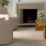 Featuring Onessa Delwyn Hand-Knotted Rug by Jaipur Living at Amethyst Home. The Onessa Delwyn marries traditional motifs with soft, subdued colorways for the perfect blend of fresh and time-honored style. These hand-knotted wool rugs feature hand-sheared quality with a coveted vintage look. The Delwyn rug features distressed Tree of Life patterns granting. Amethyst Home provides interior design, new home construction design consulting, vintage area rugs, and lighting in the Los Angeles metro area.