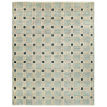 Featuring Quinlan Hand-Knotted Rug by Jaipur Living at Amethyst Home. The Quinlan design reinvents timeless geometric patterns, fusing classic charm with a modern edge. Soft beige tones, punctuated by a blue accent, elevate any mid-century modern space. Handcrafted from naturally stain-resistant wool, this rug handles medium-traffic areas, kids, and pe. Amethyst Home provides interior design, new home construction design consulting, vintage area rugs, and lighting in the Salt Lake City metro area.