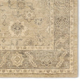 Featuring Rhan Hand-Knotted Rug by Jaipur Living at Amethyst Home. Where durability, style, and comfort come together, the Rhan rug's intricate design and sandy tones seamlessly settle into any space. This artisan-made rug is hand knotted, hand-carded, and handspun in India. It's soft to the touch and doesn't stain easily, so you can live more and worry less.. Amethyst Home provides interior design, new home construction design consulting, vintage area rugs, and lighting in the Houston metro area.