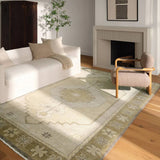 Featuring Sprig Hand-Knotted Rug by Jaipur Living at Amethyst Home. The Salinas Sprig is punctuated by vibrant hues and intricate details, bringing a bold, transitional look to any home. The hand-knotted Sprig rug expresses classic style with an intricate center medallion and surrounding border. Subtle tones of yellow and gold lend warmth and versatility, whil. Amethyst Home provides interior design, new home construction design consulting, vintage area rugs, and lighting in the Dallas metro area.