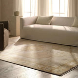 Featuring Sprig Hand-Knotted Rug by Jaipur Living at Amethyst Home. The Salinas Sprig is punctuated by vibrant hues and intricate details, bringing a bold, transitional look to any home. The hand-knotted Sprig rug expresses classic style with an intricate center medallion and surrounding border. Subtle tones of yellow and gold lend warmth and versatility, whi. Amethyst Home provides interior design, new home construction design consulting, vintage area rugs, and lighting in the Houston metro area.