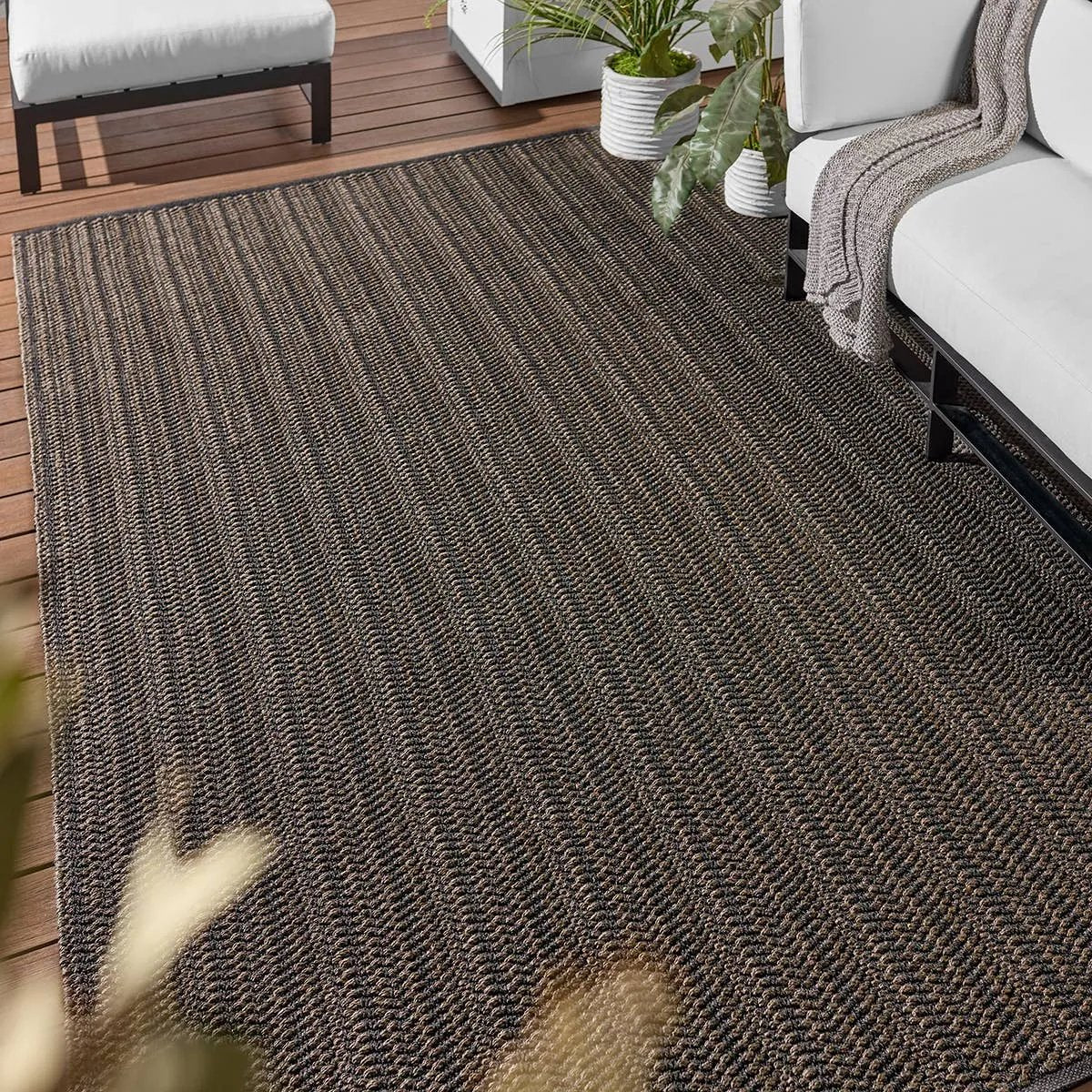 Featuring Talin Elmas Rug by Jaipur Living at Amethyst Home. Handwoven of thick and durable performance fibers, the Talin Elmas offers a sturdy accent with evocative texture to any space. Neutral, versatile colorways combine with an undulating striped weave for a not-so-solid, but perfectly grounding, modern design. The Elmas design?s gray and charcoal hues. Amethyst Home provides interior design, new home construction design consulting, vintage area rugs, and lighting in the Charlotte metro area.