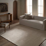 Featuring Rebecca Taya Rug by Jaipur Living at Amethyst Home. Contemporary and versatile, the eco-friendly Rebecca Taya offers a sophisticated solid design to medium-traffic areas and outdoor spaces. Delivering a fresh accent to patios, kitchens, and dining rooms, the Rebecca is handwoven with ultra-durable PET yarn. With a looped texture and neutral whit. Amethyst Home provides interior design, new home construction design consulting, vintage area rugs, and lighting in the Kansas City metro area.