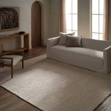 Featuring Rebecca Taya Rug by Jaipur Living at Amethyst Home. Contemporary and versatile, the eco-friendly Rebecca Taya offers a sophisticated solid design to medium-traffic areas and outdoor spaces. Delivering a fresh accent to patios, kitchens, and dining rooms, the Rebecca is handwoven with ultra-durable PET yarn. With a looped texture and neutral whit. Amethyst Home provides interior design, new home construction design consulting, vintage area rugs, and lighting in the Kansas City metro area.