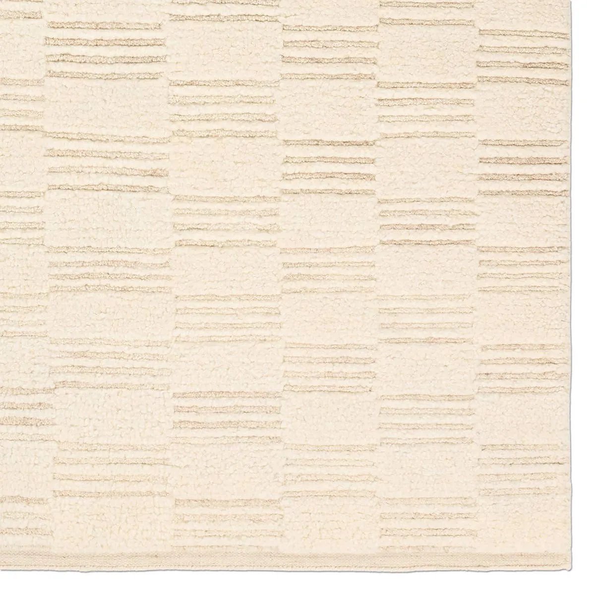 Featuring Totto Hand-Knotted Rug by Jaipur Living at Amethyst Home. A contemporary twist on traditional Afghani hand-knotted textiles. The Keoka is crafted entirely from wool, featuring a ribbed construction that accentuates its dynamic checkerboard pattern with unique linear details. Complete with a dhurrie border, the Totto design adds a touch of global fl. Amethyst Home provides interior design, new home construction design consulting, vintage area rugs, and lighting in the Portland metro area.