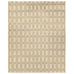 Featuring Vaila Hand-Knotted Rug by Jaipur Living at Amethyst Home. The Vaila design reinvents timeless geometric grid patterns, fusing classic charm with a modern edge. Soft beige tones elevate any mid-century modern space, while naturally stain-resistant wool handles medium-traffic areas, kids, and pets with ease. A durable yet stylish foundation, this pie. Amethyst Home provides interior design, new home construction design consulting, vintage area rugs, and lighting in the Portland metro area.