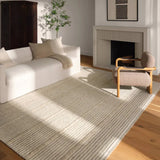 Featuring Verena Rug by Jaipur Living at Amethyst Home. Earthy white and beige tones come together in a grounding linear design, infusing the Verena rug with contemporary elegance. Handwoven from a luxe wool pile, its luminous sheen highlights every intricate detail.Handwoven90% Wool 10% CottonRIM02 Rimal VerenaBlot stains immediately and clean with a mi. Amethyst Home provides interior design, new home construction design consulting, vintage area rugs, and lighting in the Laguna Beach metro area.