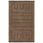 Featuring Ziyan Rug by Jaipur Living at Amethyst Home. With its neutral brown hue and modern geometric pattern, the Aibel Ziyan adds a contemporary touch to your space. Hand-tufted from washable wool and offering plush comfort, it’s ideal for kids’ rooms or any area where spills are bound to happen. Here’s a stylish, worry-free solution that can handle the dema. Amethyst Home provides interior design, new home construction design consulting, vintage area rugs, and lighting in the Omaha metro area.