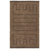 Featuring Ziyan Rug by Jaipur Living at Amethyst Home. With its neutral brown hue and modern geometric pattern, the Aibel Ziyan adds a contemporary touch to your space. Hand-tufted from washable wool and offering plush comfort, it’s ideal for kids’ rooms or any area where spills are bound to happen. Here’s a stylish, worry-free solution that can handle the dema. Amethyst Home provides interior design, new home construction design consulting, vintage area rugs, and lighting in the Omaha metro area.