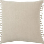 Featuring Jemina Feather Gray Pillow by Jaipur Living at Amethyst Home. The Jemina Feather Gray Pillow boasts an assortment of relaxed linen designs with rustic-style knotted tassels lining the sides. The comfortable Majere throw pillow delights with an on-trend gray hue and subtle bohemian vibe that perfectly accents sofas, chairs, and beds alike. This casual yet sophisticated pillow thri. Amethyst Home provides interior design services, furniture, rugs, and lighting in the KansasCity metro area.