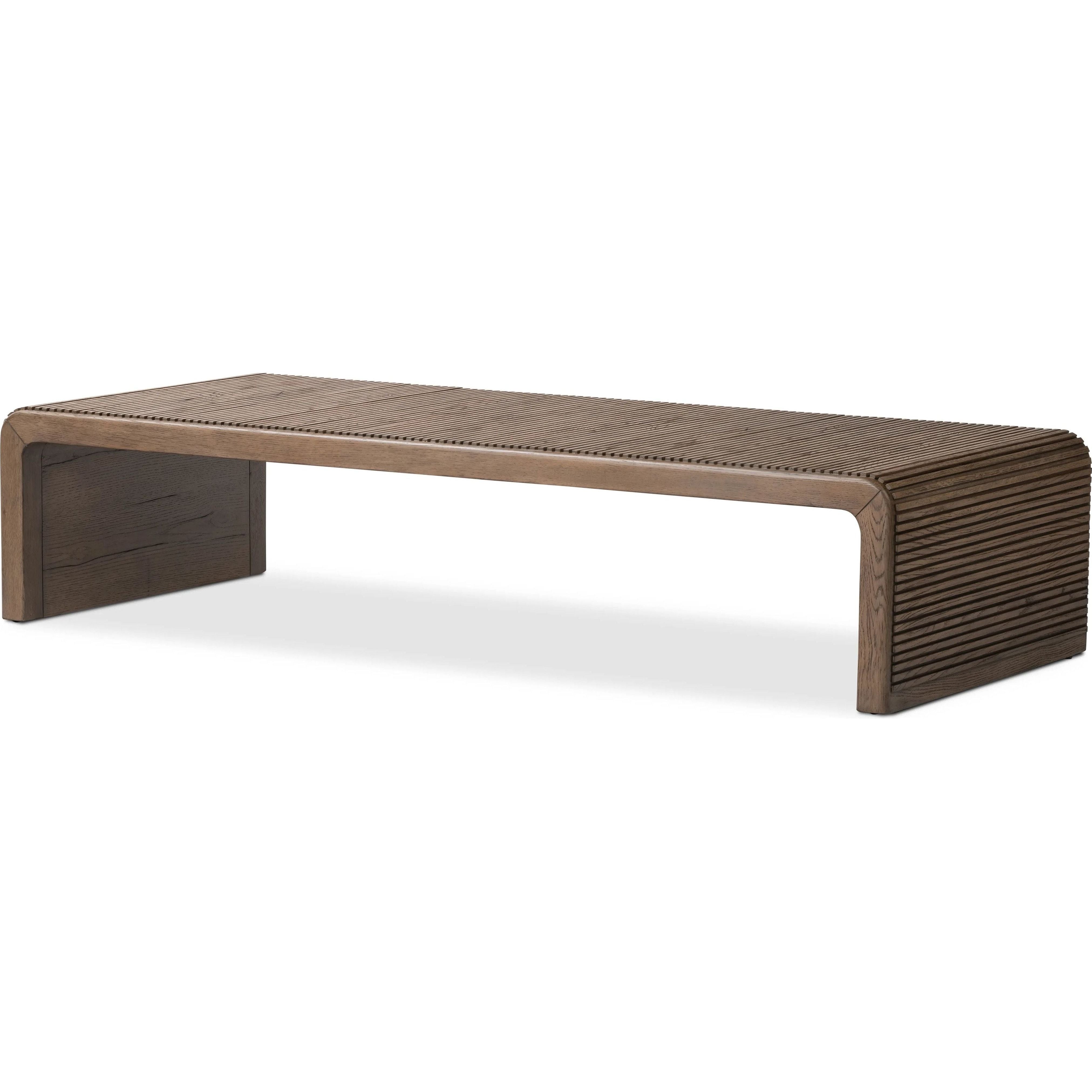 Leo Rustic Grey Coffee Table  Four Hands