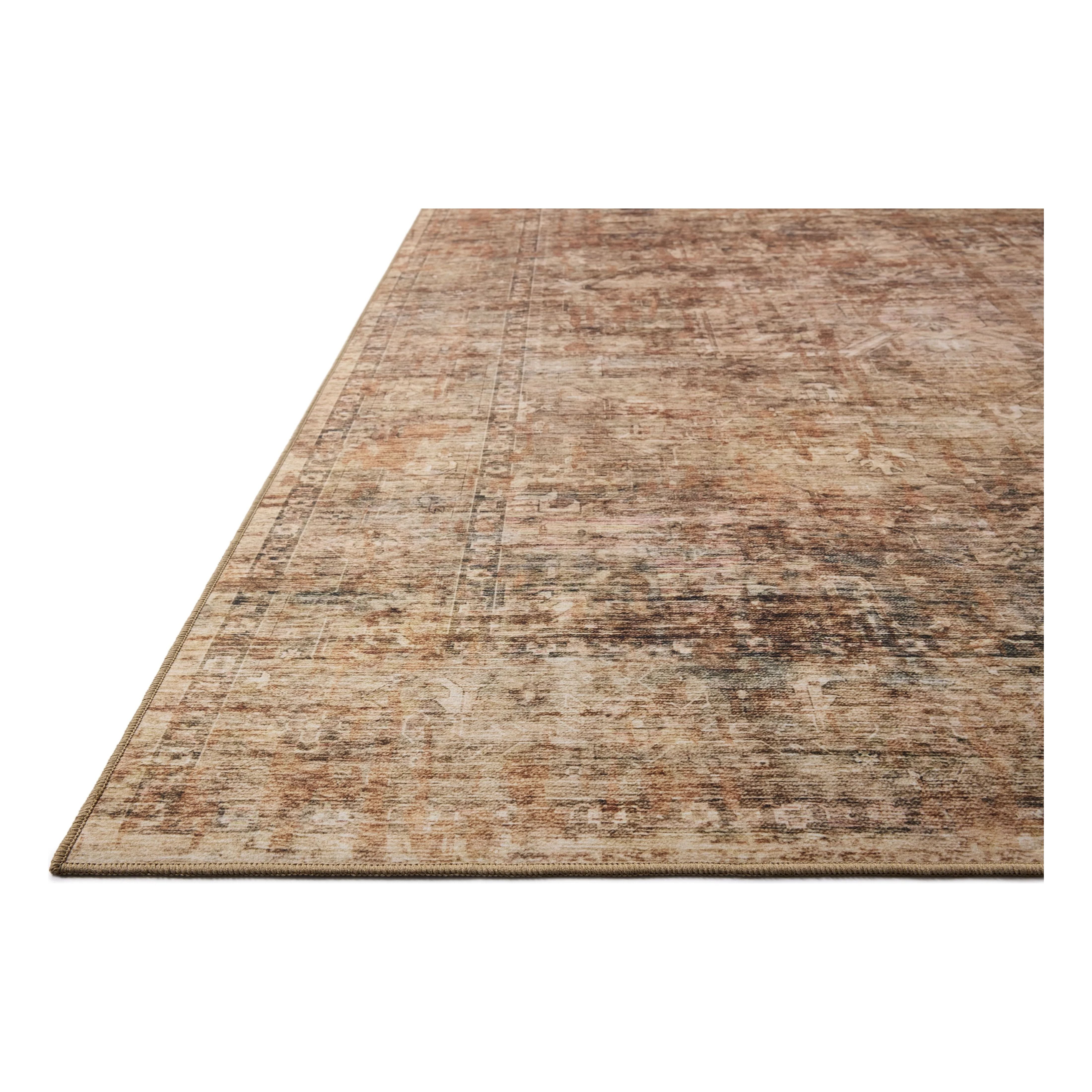 Featuring Anniston Machine Washable Clay / Charcoal Rug by Loloi at Amethyst Home. The Anniston Collection is a washable rug with traditional motifs in beautifully saturated and distressed tones. This durable area rug is power-loomed of polyester in China and designed for the busiest rooms of the home - living rooms, bedrooms, kitchens, hallways, and mo. Amethyst Home provides interior design, new home construction design consulting, vintage area rugs, and lighting in the Newport Beach metro area.