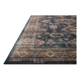 Featuring Anniston Machine Washable Denim / Sunset Rug by Loloi at Amethyst Home. The Anniston Collection is a washable rug with traditional motifs in beautifully saturated and distressed tones. This durable area rug is power-loomed of polyester in China and designed for the busiest rooms of the home—living rooms, bedrooms, kitchens, hallways, and more.. Amethyst Home provides interior design, new home construction design consulting, vintage area rugs, and lighting in the Newport Beach metro area.