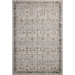 Featuring Anniston Machine Washable Ivory / Stone Rug by Loloi at Amethyst Home. The Anniston Collection is a washable rug with traditional motifs in beautifully saturated and distressed tones. This durable area rug is power-loomed of polyester in China and designed for the busiest rooms of the home—living rooms, bedrooms, kitchens, hallways, and more. It c. Amethyst Home provides interior design, new home construction design consulting, vintage area rugs, and lighting in the Calabasas metro area.