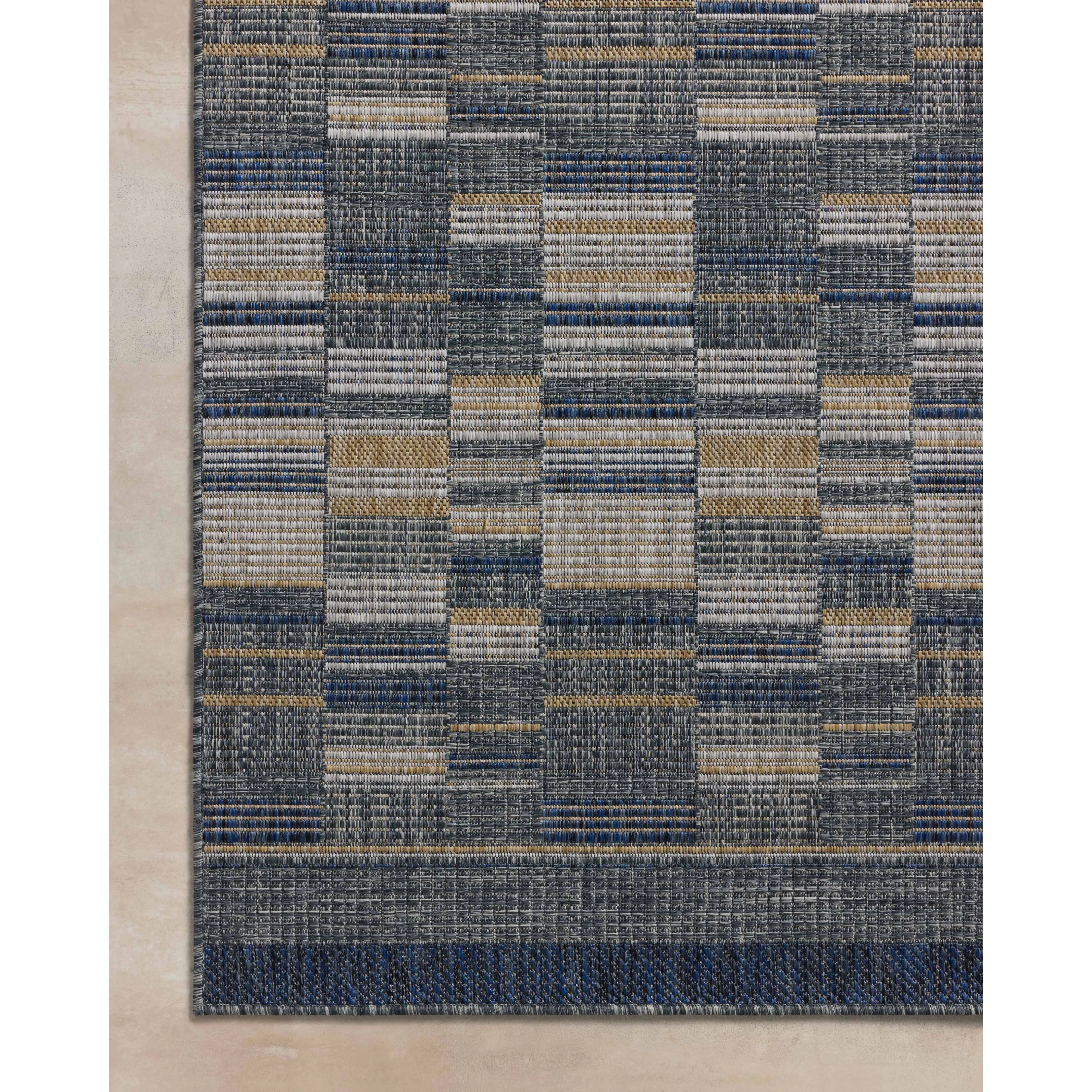 Featuring Birch Denim / Gold Rug by Loloi at Amethyst Home. The Birch Collection is a cool-toned area rug with an understated linear design that adds casual structure to contemporary home decor. The rug is power-loomed of durable polyester, an easy-to-clean, no-shed construction for the busiest rooms of the home. The Birch Collection is made in Turkey and . Amethyst Home provides interior design, new home construction design consulting, vintage area rugs, and lighting in the Alpharetta metro area.