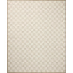 Featuring Brigette Romanek x Loloi Knox Ivory / Khaki Rug by Loloi at Amethyst Home. The Knox Ivory / Khaki Rug by Brigette Romanek x Loloi is a handwoven area rug with a contemporary checkerboard pattern and a texture reminiscent of a luxurious knit sweater. Made of a blend of wool and cotton that plays with scale and texture, Knox is imbued with cozy luxur. Amethyst Home provides interior design, new home construction design consulting, vintage area rugs, and lighting in the Portland metro area.