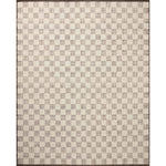 Featuring Brigette Romanek x Loloi Knox Ivory / Mocha Rug by Loloi at Amethyst Home. The Knox Ivory / Mocha Rug by Brigette Romanek x Loloi is a handwoven area rug with a contemporary checkerboard pattern and a texture reminiscent of a luxurious knit sweater. Made of a blend of wool and cotton that plays with scale and texture, Knox is imbued with cozy luxu. Amethyst Home provides interior design, new home construction design consulting, vintage area rugs, and lighting in the Nashville metro area.