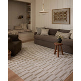 Featuring Cali Amber Lewis x Loloi  Ivory / Tobacco Rug by Loloi at Amethyst Home. The Cali Collection by Amber Lewis x Loloi is a light-toned area rug with a casual geometric pattern that lends a neutral pattern to any space. Cali is power-loomed of polyester in Turkey for easy-to-clean, no-shed durability in high-traffic areas. This collection is also OE. Amethyst Home provides interior design, new home construction design consulting, vintage area rugs, and lighting in the Scottsdale metro area.
