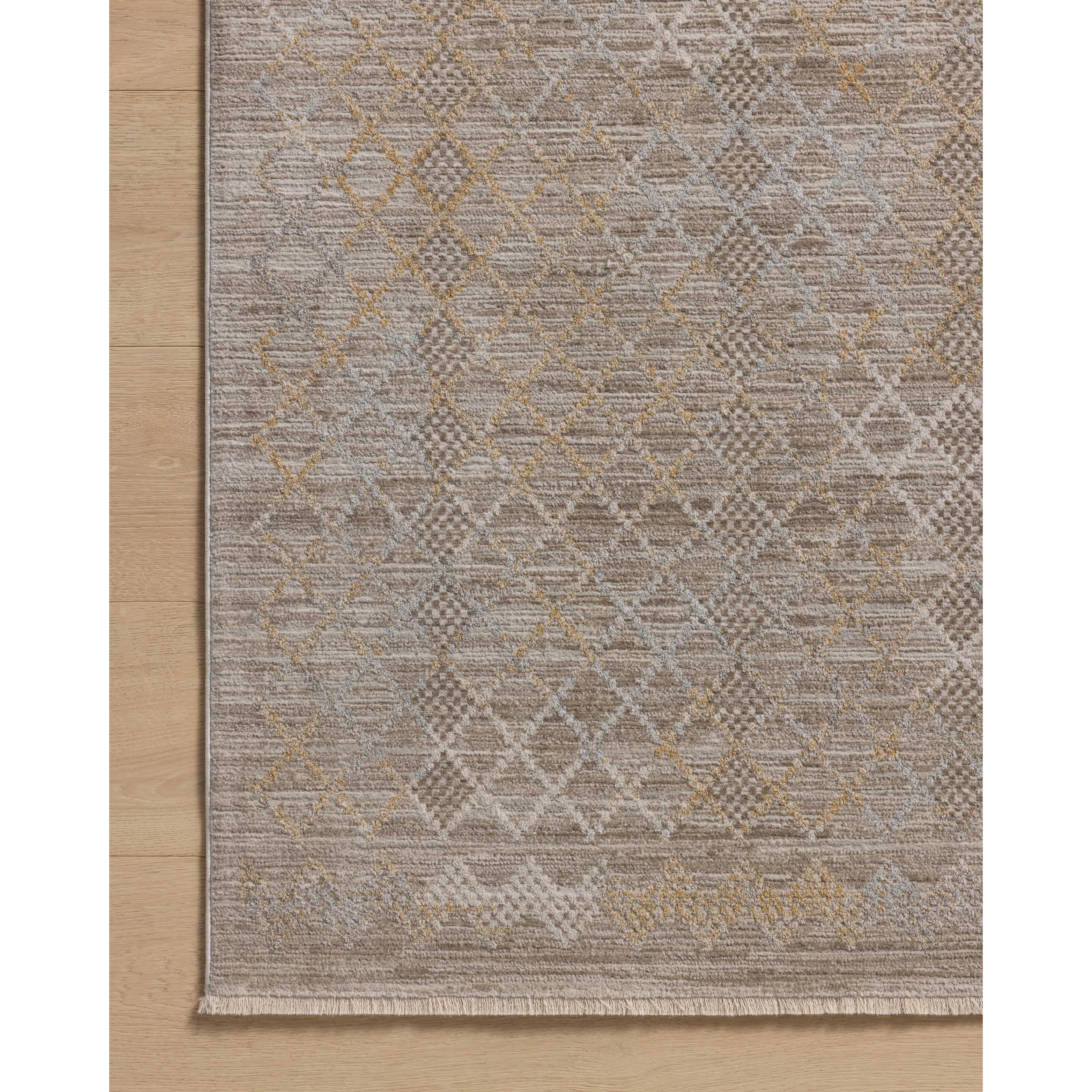 Featuring Cali Amber Lewis x Loloi  Taupe / Multi Rug by Loloi at Amethyst Home. The Cali Collection by Amber Lewis x Loloi is a light-toned area rug with a casual geometric pattern that lends a neutral pattern to any space. Cali is power-loomed of polyester in Turkey for easy-to-clean, no-shed durability in high-traffic areas. This collection is also OEK. Amethyst Home provides interior design, new home construction design consulting, vintage area rugs, and lighting in the Kansas City metro area.