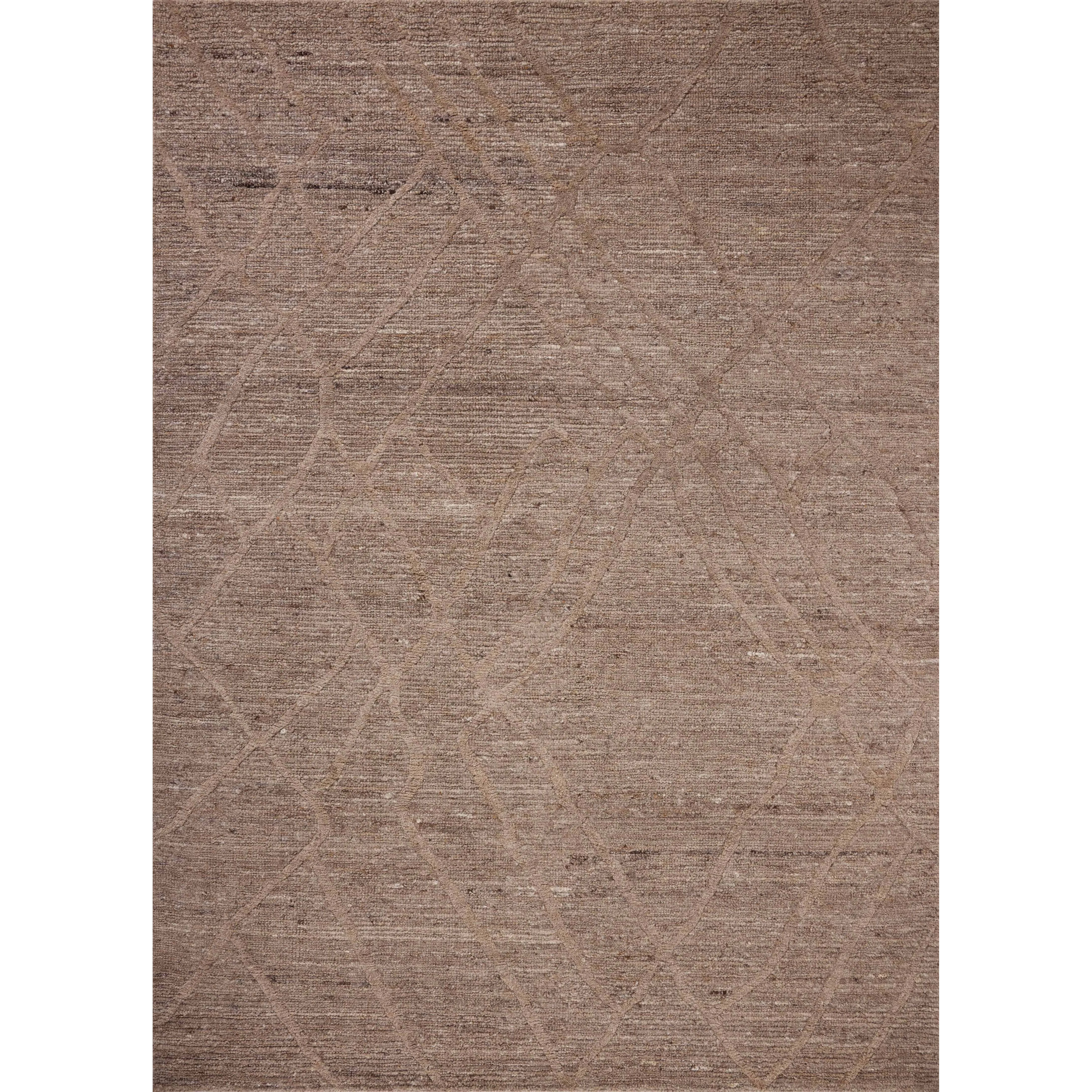 Featuring Cline Mocha Rug by Loloi at Amethyst Home. The Cline Collection is a hand-woven area rug with loose, organic raised patterns across a pleasantly chunky pile. The rug's palette is inspired by color-flecked stones, making it a dynamic neutral in living rooms, bedrooms, and more. This collection is made of 100% wool in India and GoodWeave-certified, ens. Amethyst Home provides interior design, new home construction design consulting, vintage area rugs, and lighting in the Dallas metro area.