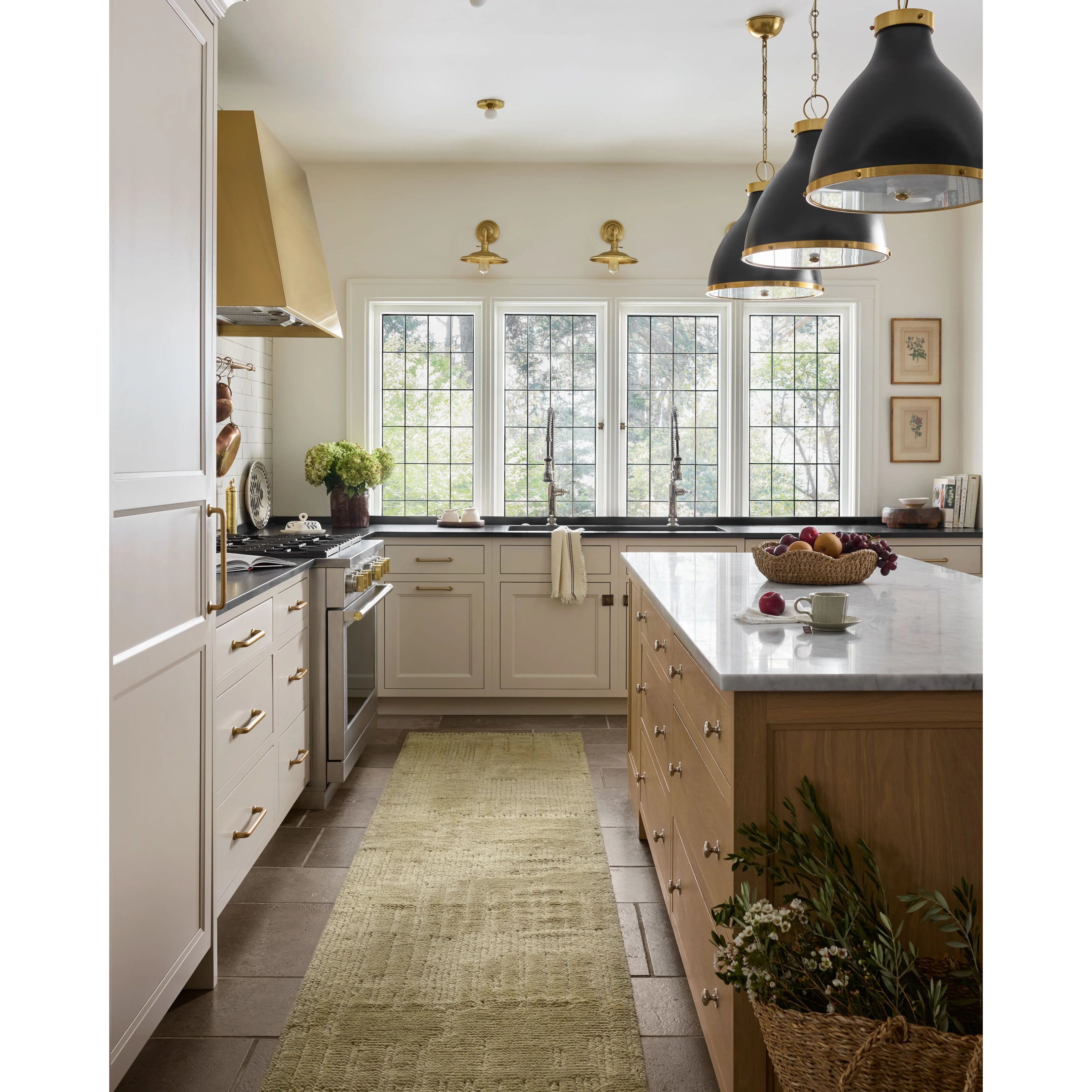 Featuring David Jean Stoffer x Loloi Olive Hand-Knotted Rug by Loloi at Amethyst Home. Unexpected stripes trace along the David Collection, a hand-knotted area rug with a plush, luxurious presence. Abstract patterns are carved into the design for a richly textured pile that's satisfying to sink into. This collection is made of 100% wool in India and GoodWeave . Amethyst Home provides interior design, new home construction design consulting, vintage area rugs, and lighting in the Austin metro area.