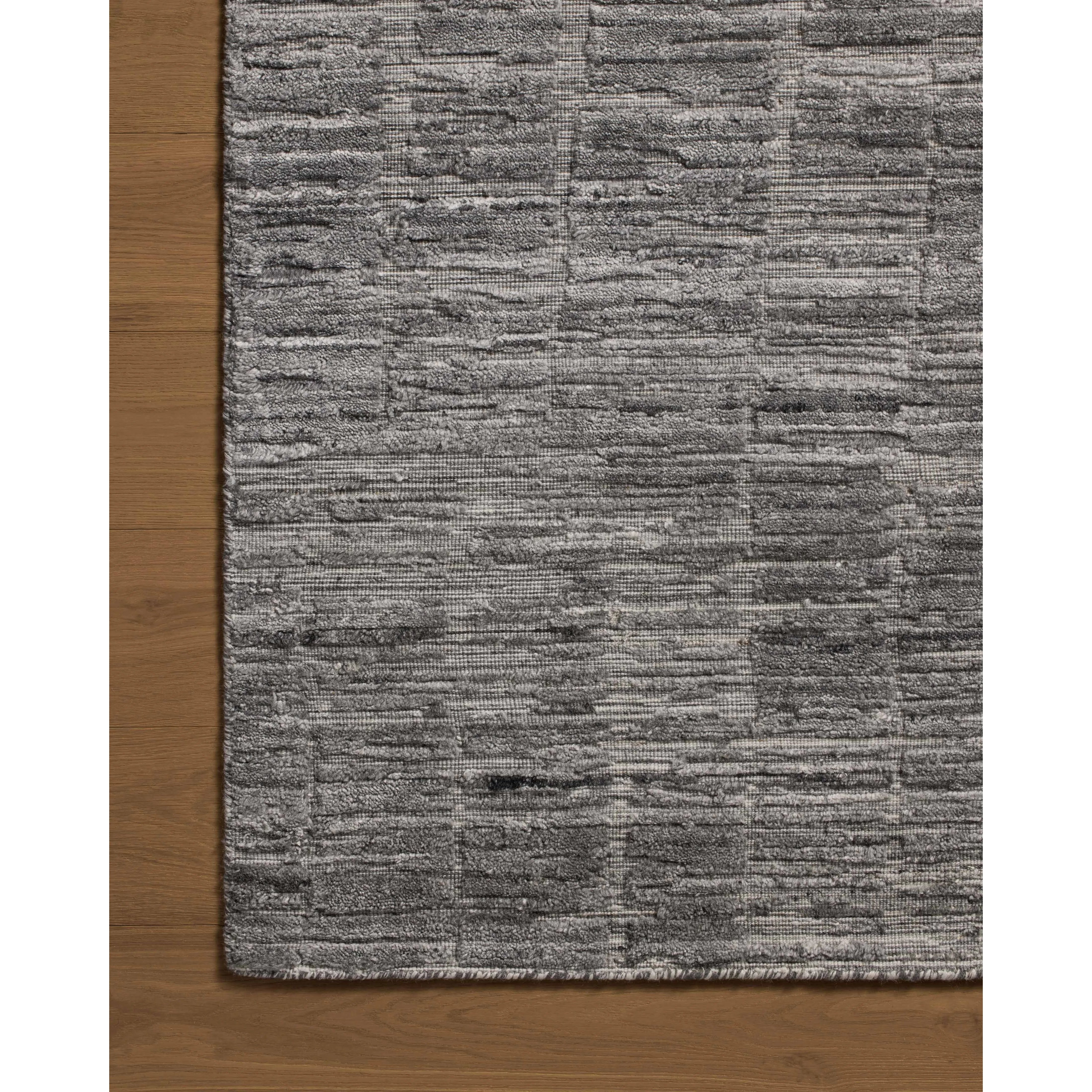 Featuring Jean Stoffer x Loloi Daniel Slate Rug by Loloi at Amethyst Home. Area rugs in the Daniel Slate Rug have a graphic design in a range of tonal palettes with a soft, gently ribbed texture. The hand-loomed pile is a blend of bamboo and wool with a slight sheen that captures the light and changes the rug’s sense of depth throughout the day. The Daniel Sla. Amethyst Home provides interior design, new home construction design consulting, vintage area rugs, and lighting in the Dallas metro area.