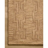 Featuring Jeremiah Brent x Loloi Barrow Camel / Brown Rug by Loloi at Amethyst Home. The Barrow Collection by Jeremiah Brent x Loloi is a hand-tufted area rug with a bold linear design inspired by modern art and classical architecture. The rugs pile is a blend of wool and jute for a stable, substantial feel that can ground living rooms, dining rooms, bedro. Amethyst Home provides interior design, new home construction design consulting, vintage area rugs, and lighting in the Washington metro area.