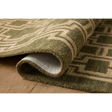 Featuring Jeremiah Brent x Loloi Barrow Moss / Beige Rug by Loloi at Amethyst Home. The Barrow Collection by Jeremiah Brent x Loloi is a hand-tufted area rug with a bold linear design inspired by modern art and classical architecture. The rugs pile is a blend of wool and jute for a stable, substantial feel that can ground living rooms, dining rooms, bedroom. Amethyst Home provides interior design, new home construction design consulting, vintage area rugs, and lighting in the San Diego metro area.