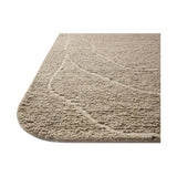 Featuring Otis Oatmeal / Ivory Rug by Loloi at Amethyst Home. The Otis Collection is a hand-tufted area rug with an organic design and uniquely rounded edges. This design-forward collection features loose linear patterns in heathered, natural colors to ground living rooms, bedrooms, dining rooms, and more. This collection is hand-tufted of wool and other fibers. Amethyst Home provides interior design, new home construction design consulting, vintage area rugs, and lighting in the Miami metro area.