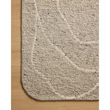 Featuring Otis Oatmeal / Ivory Rug by Loloi at Amethyst Home. The Otis Collection is a hand-tufted area rug with an organic design and uniquely rounded edges. This design-forward collection features loose linear patterns in heathered, natural colors to ground living rooms, bedrooms, dining rooms, and more. This collection is hand-tufted of wool and other fibe. Amethyst Home provides interior design, new home construction design consulting, vintage area rugs, and lighting in the Seattle metro area.