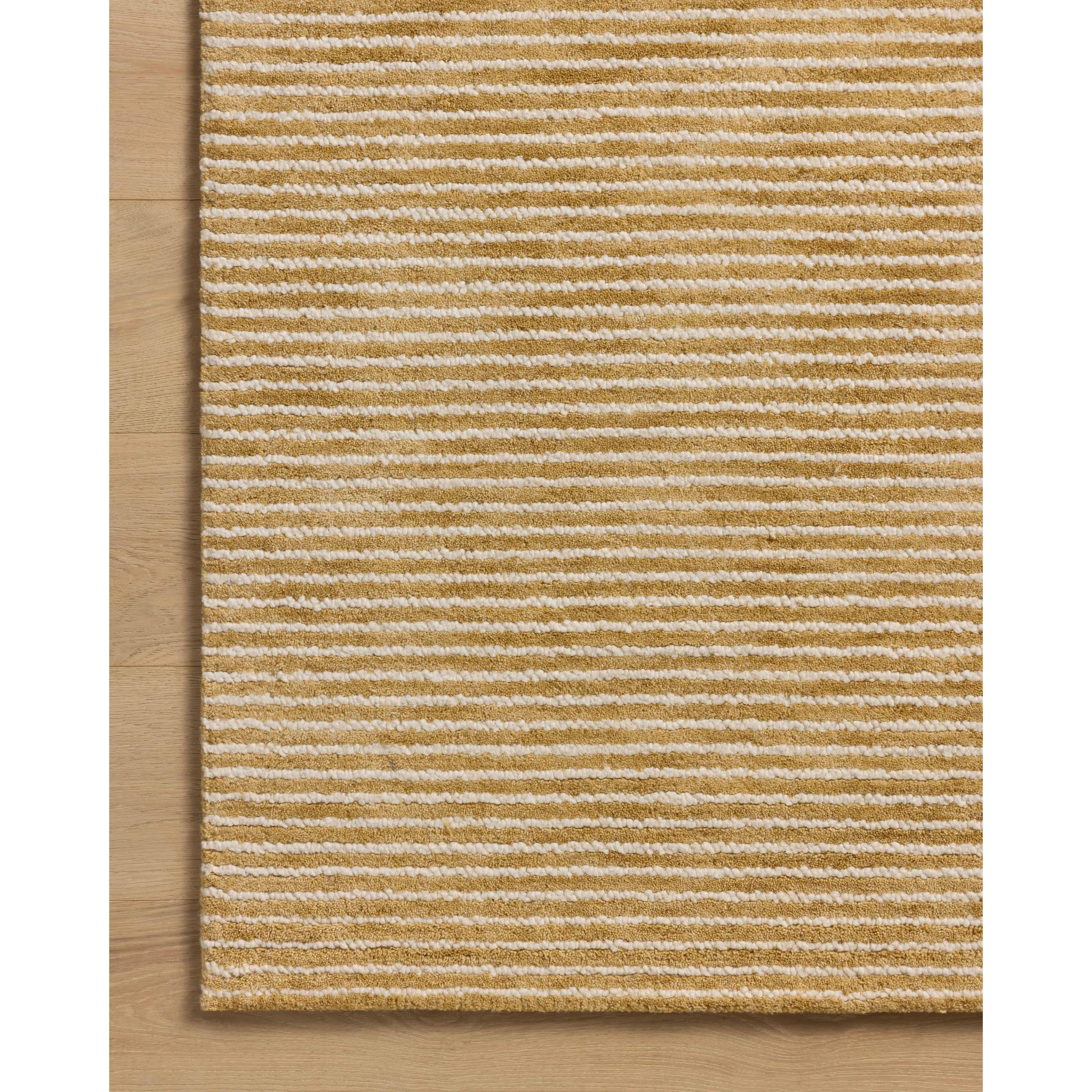 Featuring Sunday Wheat / Ivory Rug by Loloi at Amethyst Home. The Sunday Collection is a home-friendly, hand-tufted area rug with a pinstripe pattern in varied, vibrant tones. The rugs textured pile brings even more dimension and depth to this classic yet playful design. The Sunday Collection is hand-tufted of wool in India and Goodweave-certified, ensurin. Amethyst Home provides interior design, new home construction design consulting, vintage area rugs, and lighting in the Washington metro area.