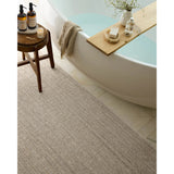 Featuring Thorne Natural Rug by Loloi at Amethyst Home. The Thorne Collection is a hand-loomed area rug with thin, textured lines. The rug's neutral, heathered tones add levity to living rooms, coziness to bedrooms, and casual warmth to dining rooms. Thorne is loomed of durable, easy-to-clean polyester in India and GoodWeave-certified, ensuring our commitm. Amethyst Home provides interior design, new home construction design consulting, vintage area rugs, and lighting in the Scottsdale metro area.