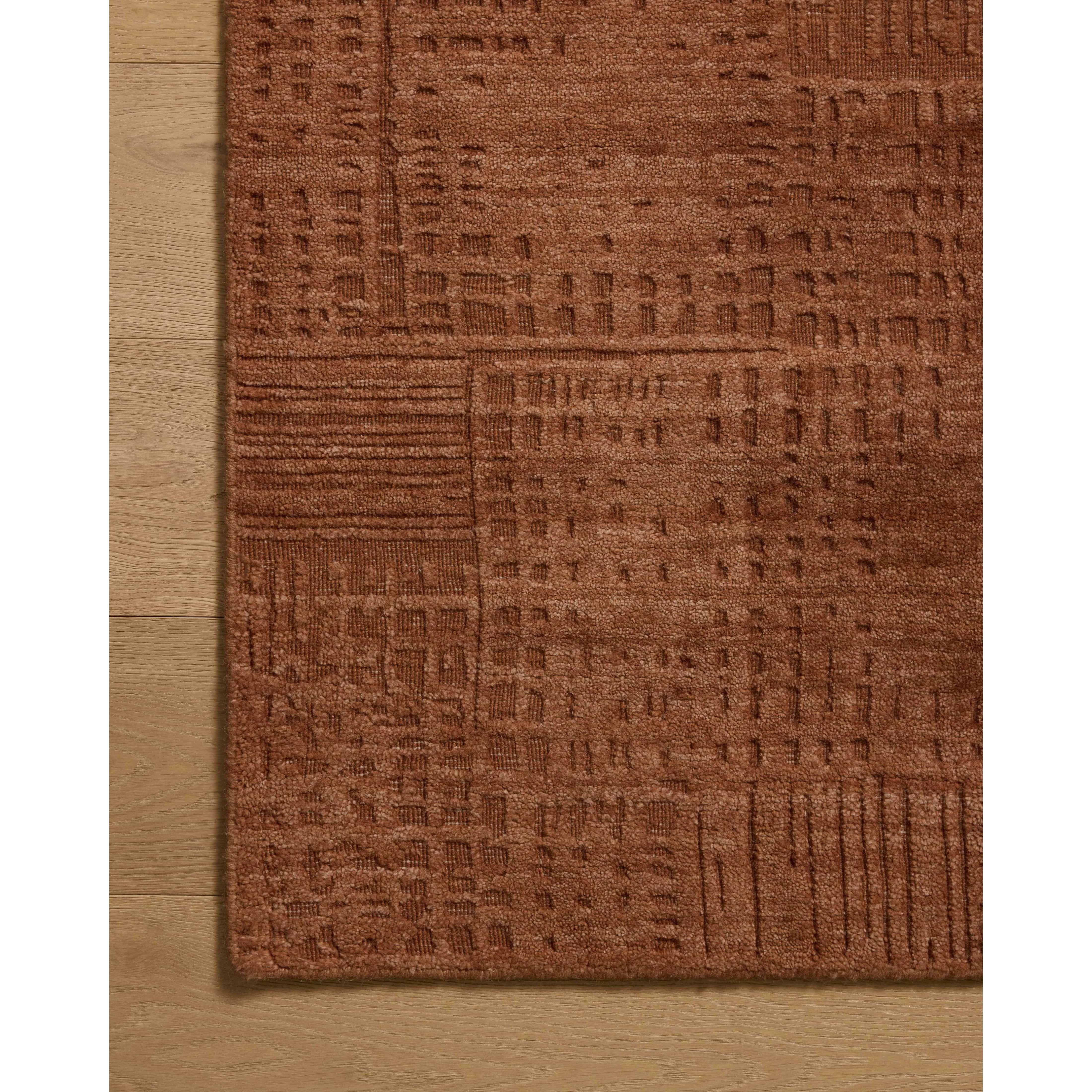 Featuring Woods Spice Rug by Loloi at Amethyst Home. The Woods Collection is a hand-woven area rug with a solid-colored, textured design for elevated home decor. It has a blended wool and rayon pile that is saturated with color and has a subtle sheen, a beautiful rug for living rooms, bedrooms, and more. This collection is made in India and Goodweave-ce. Amethyst Home provides interior design, new home construction design consulting, vintage area rugs, and lighting in the Newport Beach metro area.