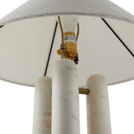 Featuring Medici Charcoal and White Marble Table Lamp by Four Hands at Amethyst Home. This stunning table lamp features three smooth Italian marble pillars, reminiscent of the marble columns found throughout Italy.Overall Dimensions: 18.00"w x 18.00"d x 21.00"hWeight : 14.10 lbsMaterials : Solid Marble, Stainless Steel, Thermoplastic. Amethyst Home provides interior design, new construction, custom furniture, and area rugs in the Austin metro area