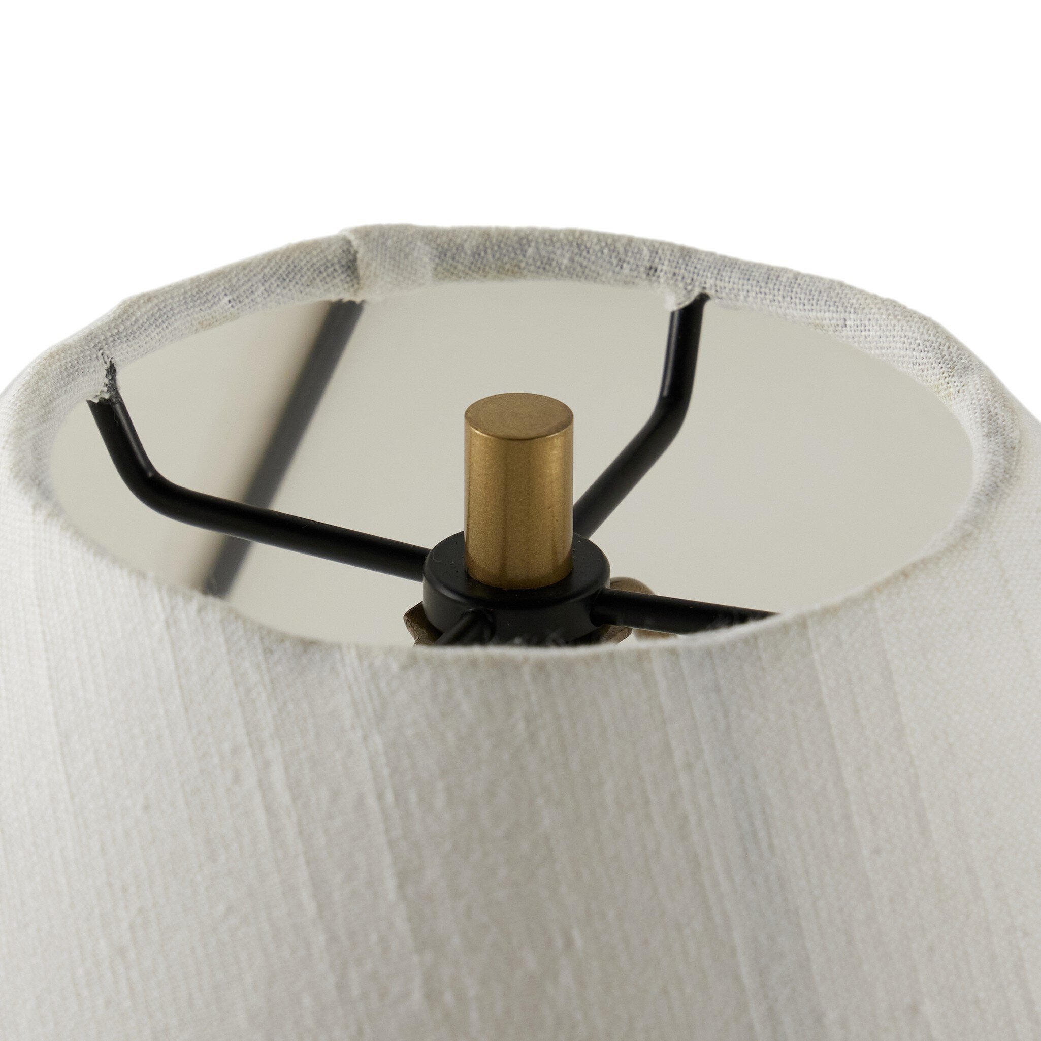Featuring Medici Charcoal and White Marble Table Lamp by Four Hands at Amethyst Home. This stunning table lamp features three smooth Italian marble pillars, reminiscent of the marble columns found throughout Italy.Overall Dimensions: 18.00"w x 18.00"d x 21.00"hWeight : 14.10 lbsMaterials : Solid Marble, Stainless Steel, Thermoplastic. Amethyst Home provides interior design, new construction, custom furniture, and area rugs in the Dallas metro area