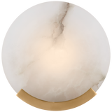 Featuring Melange Sconce Antique-Burnished Brass by Visual Comfort at Amethyst Home. Contrasting natural alabaster with metal in rounded forms and unique configurations, the Melange series by Kelly Wearstler blends the organic and the luxurious for a modern chic interior. Carved alabaster shades create a soft glow on walls and surfaces, while streamlined shapes soften angular or m. Amethyst Home provides interior design, new construction, custom furniture, and area rugs in the Park City metro area