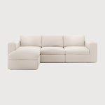 Featuring Mellow Off White Eco Left No Modular Sofa Set by Ethnicraft at Amethyst Home. Comfort ideals form the basis of the Mellow. With clean and classic lines, paired with subtle seam detailing, the Mellow is the welcoming anchor to a liveable lounge space. Choose and place configurable pieces together to create a sofa tailored to your space, or enjoy the convenience of a pre. Amethyst Home provides interior design, new construction, custom furniture, and area rugs in the Los Angeles metro area