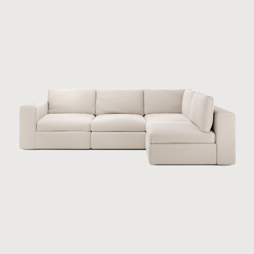 Featuring Mellow Off White Eco Right No Modular Sofa Set by Ethnicraft at Amethyst Home. Comfort ideals form the basis of the Mellow. With clean and classic lines, paired with subtle seam detailing, the Mellow is the welcoming anchor to a liveable lounge space. Choose and place configurable pieces together to create a sofa tailored to your space, or enjoy the convenience of a pre. Amethyst Home provides interior design, new construction, custom furniture, and area rugs in the Washington metro area