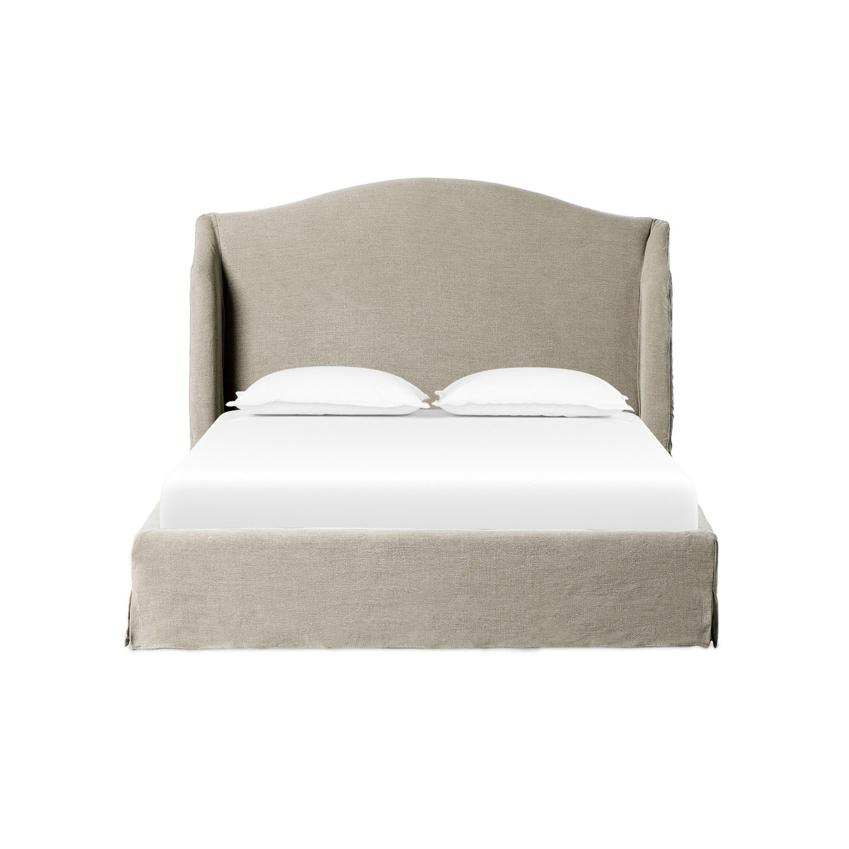 Meryl Broadway Stone Slipcover Bed