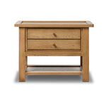 Featuring Millbrook Natural Light Oak Veneer Nightstand by Four Hands at Amethyst Home. Made from light, natural oak, the design of this two-drawer nightstand is inspired by a vintage general store counter. Softened corners and simple knob complete its heritage charm.Overall Dimensions: 38.00"w x 22.00"d x 27.00"hWeight : 90.08 lbsMaterials : Oak Veneer, Solid Oak. Amethyst Home provides interior design, new construction, custom furniture, and area rugs in the Alpharetta metro area