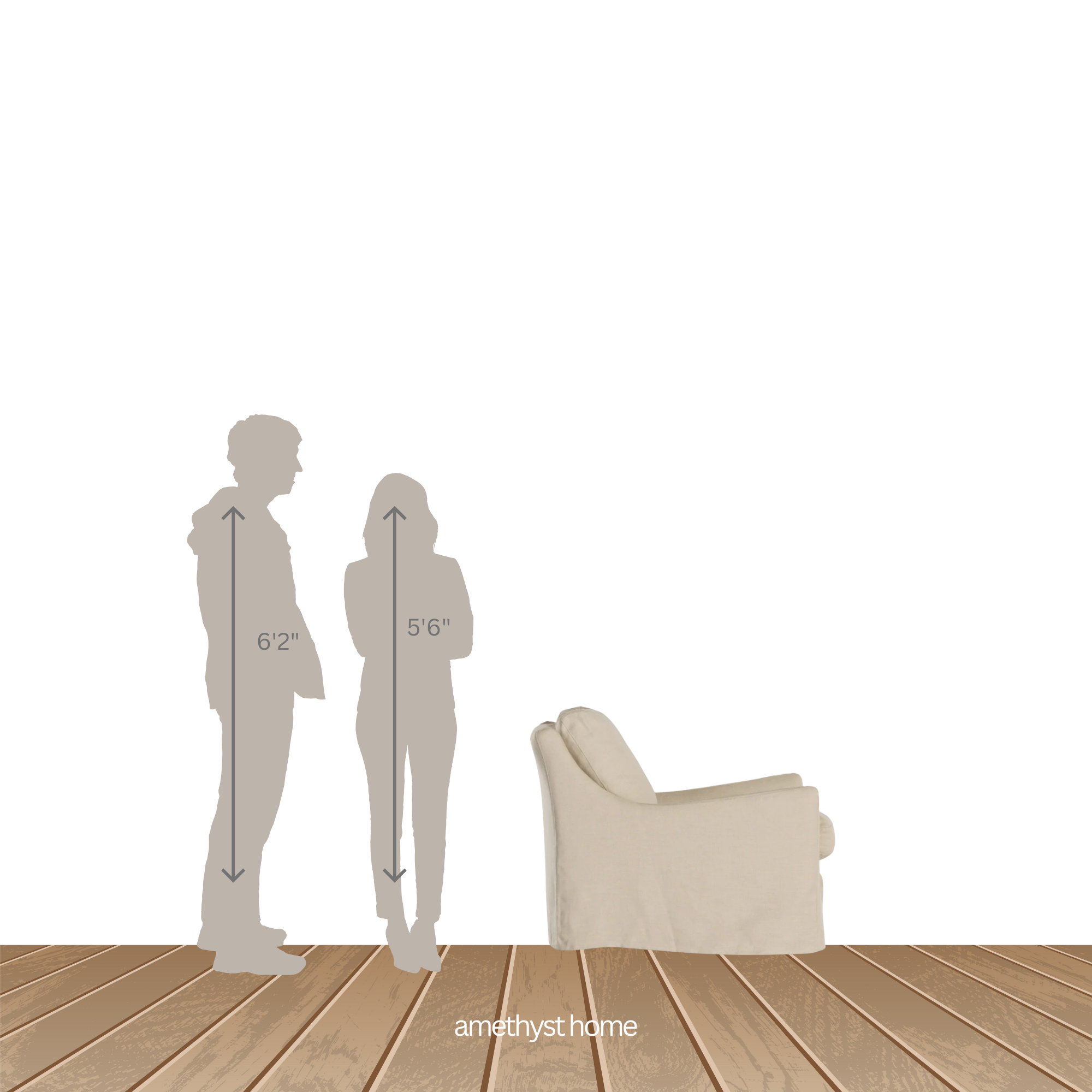 Featuring Monette Natural Slipcover Swivel Chair by Four Hands at Amethyst Home. This 360-degree swivel chair is defined by slightly sloping, flared arms and a floor-length slipcover. Finished in a soft, tight weave slipcover for a traditional style. Durable and soft to the touch, Libeco™-sourced linens are artisan-made and free of toxic chemicals. Slipcov. Amethyst Home provides interior design, new home construction design consulting, vintage area rugs, and lighting in the Scottsdale metro area.