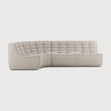 Featuring N701 Beige 90° Round Left Corner Modular Sofa Set by Ethnicraft at Amethyst Home. The N701 sofa is an inviting design that oozes comfort and relaxation. By combining the different modules and sizes, you have unlimited possibilities when it comes to creating your own unique setting. Designed by Jacques Deneef, it’s available in multiple colours and materials, with pre-con. Amethyst Home provides interior design, new construction, custom furniture, and area rugs in the Charlotte metro area