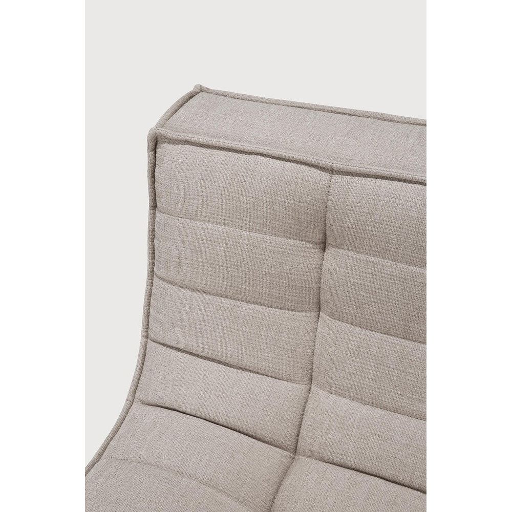 Featuring N701 Ecru 2 Seater Modular Sofa Piece by Ethnicraft at Amethyst Home. The N701 sofa is an inviting design that oozes comfort and relaxation. By combining the different modules and sizes, you have unlimited possibilities when it comes to creating your own unique setting.Weight : 61 lbs Dimensions: 36" W x 55.5" L x 30" H. Amethyst Home provides interior design, new construction, custom furniture, and area rugs in the Laguna Beach metro area