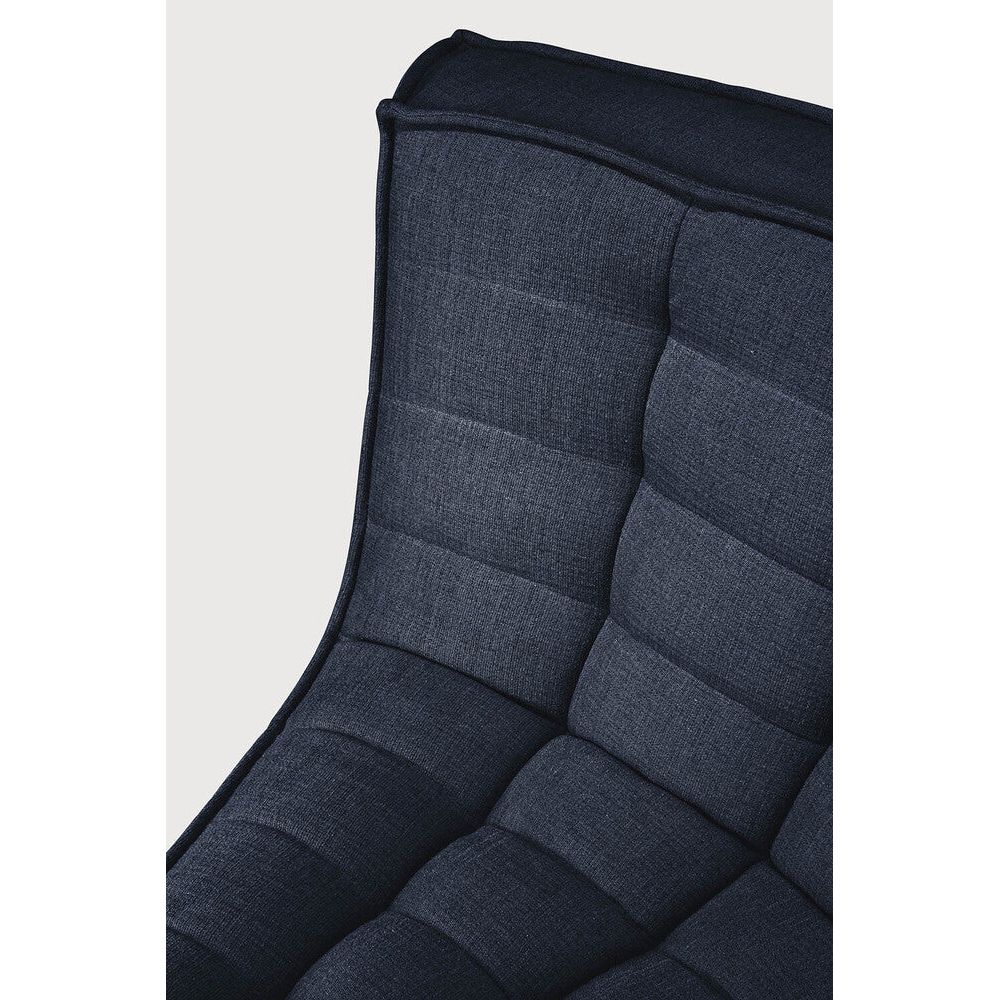 Featuring N701 Graphite 45° Round Corner Modular Sofa Piece by Ethnicraft at Amethyst Home. The N701 sofa is an inviting design that oozes comfort and relaxation. By combining the different modules and sizes, you have unlimited possibilities when it comes to creating your own unique setting.Weight : 30 lbs Dimensions: 39" W x 33" L x 30" H. Amethyst Home provides interior design, new construction, custom furniture, and area rugs in the Houston metro area