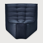 Featuring N701 Graphite 45° Round Corner Modular Sofa Piece by Ethnicraft at Amethyst Home. The N701 sofa is an inviting design that oozes comfort and relaxation. By combining the different modules and sizes, you have unlimited possibilities when it comes to creating your own unique setting.Weight : 30 lbs Dimensions: 39" W x 33" L x 30" H. Amethyst Home provides interior design, new construction, custom furniture, and area rugs in the Tampa metro area