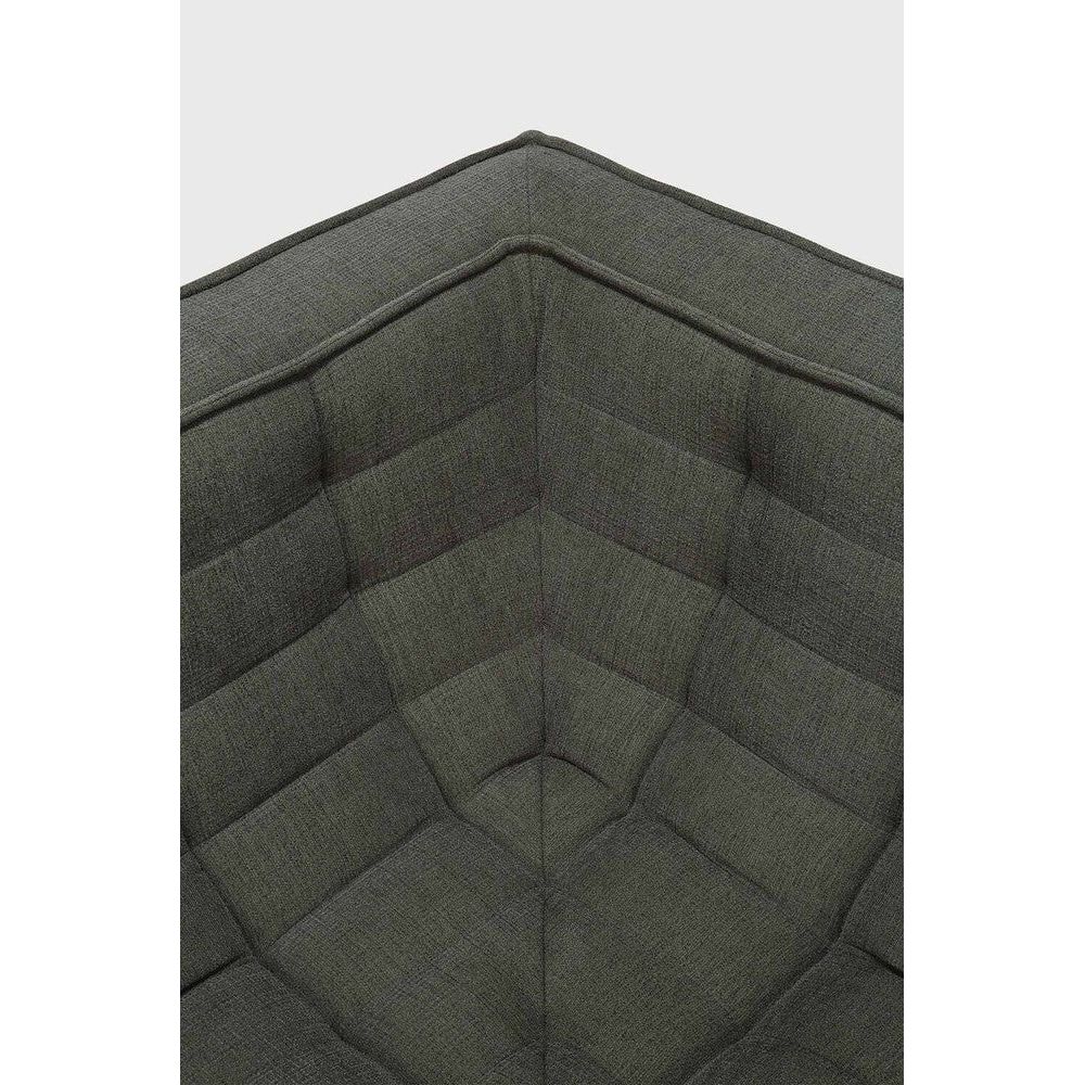 Featuring N701 Moss 90° Square Corner Modular Sofa Piece by Ethnicraft at Amethyst Home. The N701 sofa is an inviting design that oozes comfort and relaxation. By combining the different modules and sizes, you have unlimited possibilities when it comes to creating your own unique setting.Weight : 47 lbs Dimensions: 36" W x 36" L x 30" H. Amethyst Home provides interior design, new construction, custom furniture, and area rugs in the Houston metro area